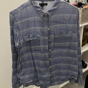 Blue striped blouse